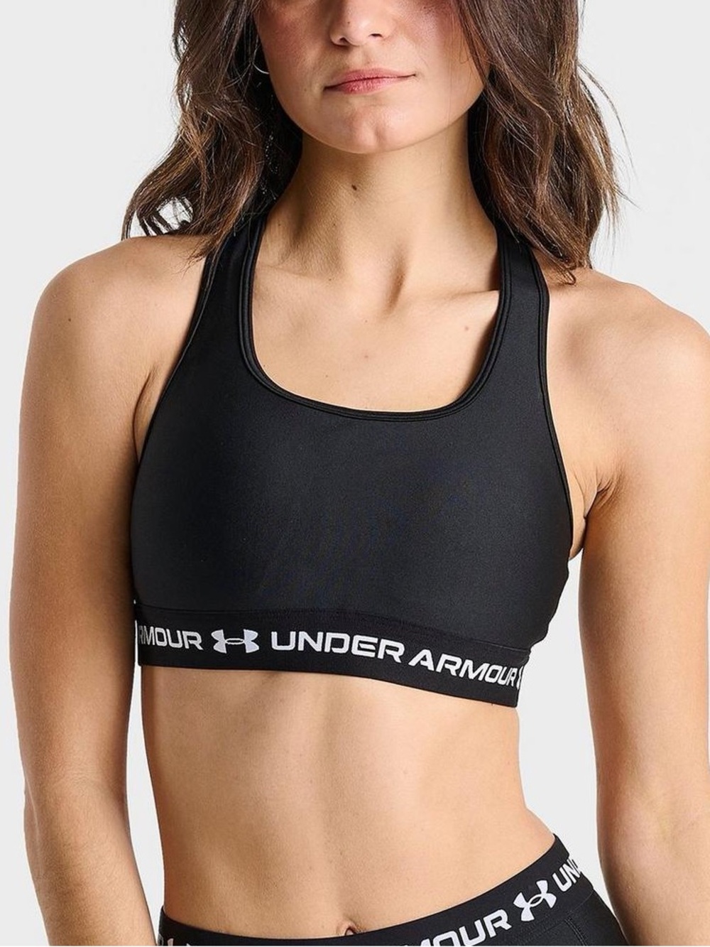 UNDER ARMOUR MID CROSSBACK MEDIUM SUPPORT SPORTS BRA